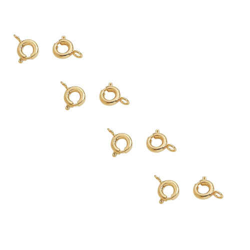 Gold Filled Spring Ring Clasp 6/4/2/1 Pairs