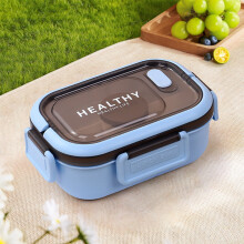 Boîte à lunch en silicone de qualité alimentaire, compatible avec le micro-ondes et conservant la fraîcheur des aliments, idéale pour le bureau