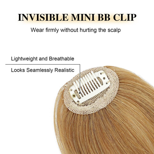 Fragelles Clip-in Bangs Human Hair 1 Piece 2