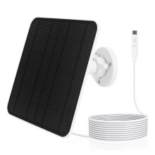 5V 6W Solar Panel Waterproof Solar Charger For Eufycam 3/3C/2/2C/2 Pro Electronic spare parts (White)
