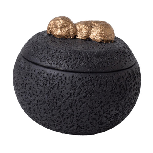 Dog Memorial Urn Black Desktop Ashes Keepsake 2