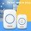 Wireless Doorbell Receiver Transmitter Battery Powered 4