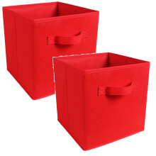 6/4/3/2/1pcs Collapsible Storage Cubes, 11" Heavy-Duty Fabric Bins with Handles, Multi-Color Organizers for Shelves, Closet & Utility Room