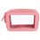 Sac Cosmétique Rose Clair En PU Grande Ouverture 1