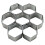 Hexagonal Cookie Cutter,1 set Cavity Mini Hexagonal Shapes Molds for Cookie,Stainless Steels Tiny Hexagonal Cookie Cutters Mold for Baking 2