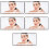 5Pièces De Maquillage Rechargables Pour Avec 6