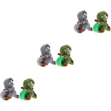 6Pcs Dinosaur Slap Bracelets Assorted Colors Kids Party Fun Wristbands