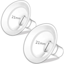21mm Breast Pump Shields Flanges Compatible with Medela PersonalFit, Freestyle, Maxi, Freestyle Flex