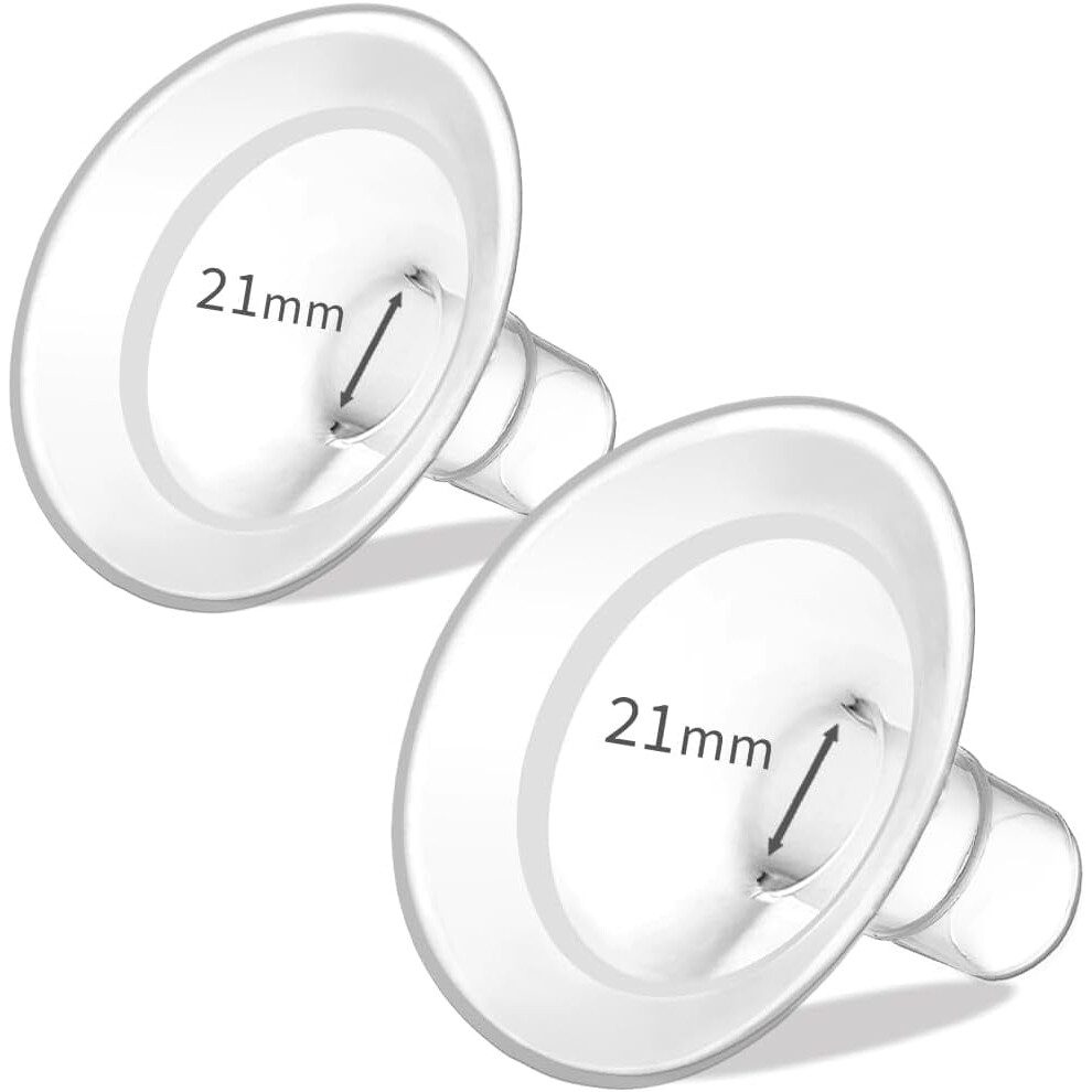 21mm Breast Pump Shields Flanges Compatible with Medela PersonalFit, Freestyle, Maxi, Freestyle Flex