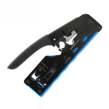 Ratcheting Modular Data Cable Crimper Wire Cutter Practical Eliminates Accidental Contact Wire Stripper For Cat5 Cat6 Cat7 8P 8C