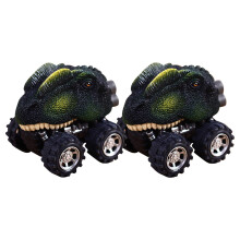 Dinosaurus speelgoedauto's met terugtrekmechanisme, 2 stuks, voor jongens en meisjes vanaf 3 jaar – Geschikt voor kinderspel –