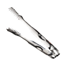 Stainless Steel Ice Tongs with Serrated Grip, 19cm, Multi-Purpose for Ice, Cocktail, Salad – Compatible with Kitchen, Bar & BBQ
