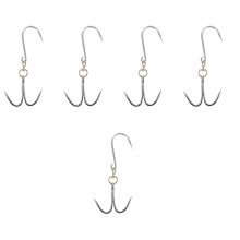 5Pcs Metal Meat Hooks for Hanging Sausage Beef Butcher Use