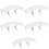 5St Duurzame ABS Achtervleugel Wit Auto Spoiler Decoratie 8
