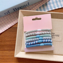 Women's Hair Ties Scrunchie Fashionable Woven Hair Clip Braid Elastics,Soft and Gentle on Hair,Suitable for Thick Hair and All Hairstyles,Set of 6