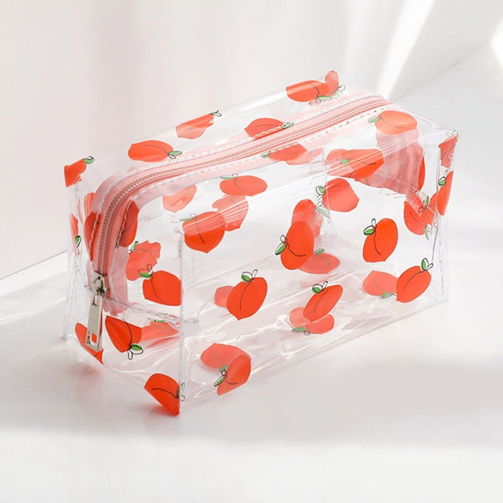 Clear cosmetic makeup bag with zipper 1 piece