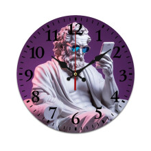 Modern Art Wall Clock, Mute & Battery-Powered, Retro Design for Home, Living Room, Kitchen, Office – Compatible with Home Decor