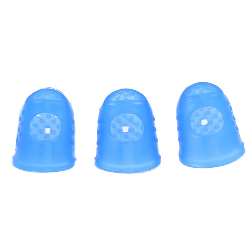Finger Tips Protection Silicone Thimbles for Hand Sewing (3 Pack)