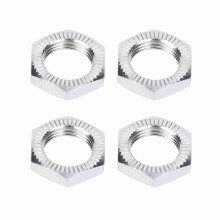 Aluminum Alloy 12mm-Type Wheel Nuts, Aluminum Alloy Metric Fine Thread Wheel Nuts 17mm Spanner Rc Car Wheel Nuts, For 1/8 RC Car.