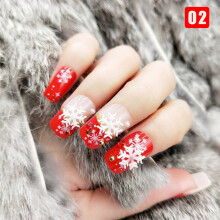 (2) 24pcs Asterism Fake Nails, Reusable for Manicure