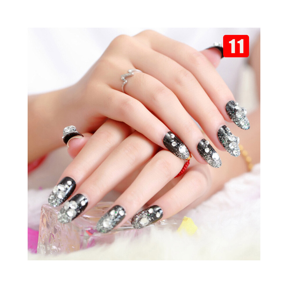 Dachuang Beauty (11) 24Pcs Asterism Fake Nails, Reusable For Manicure