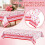 Heart Red Plastic Tablecloth Waterproof 54x108 Inch 1-Pack 2