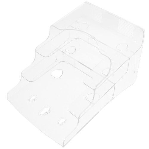 Brochure Rack Clear Acrylic 1Pack Sloping Shaped Document Stand 2