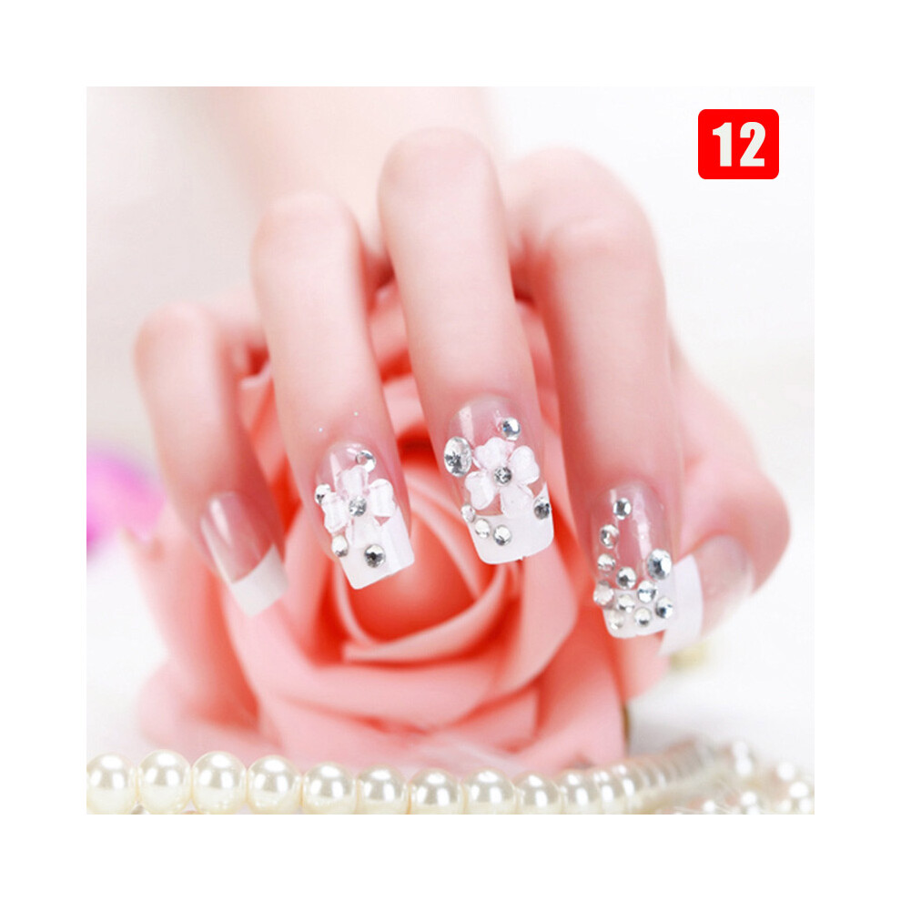 Dachuang Beauty (12) 24Pcs Asterism Fake Nails, Reusable For Manicure
