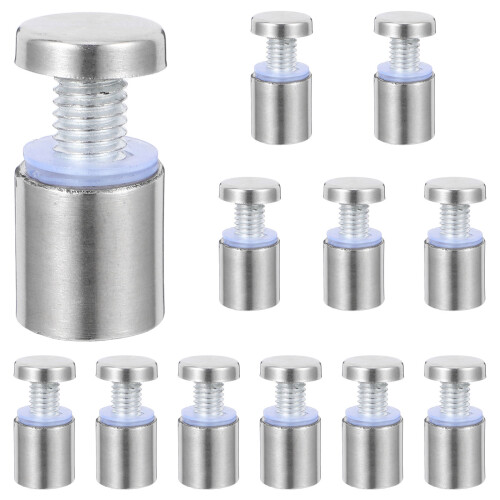 48Pièces Vis Décoratives En Acier Inoxydable Pour Supports 1