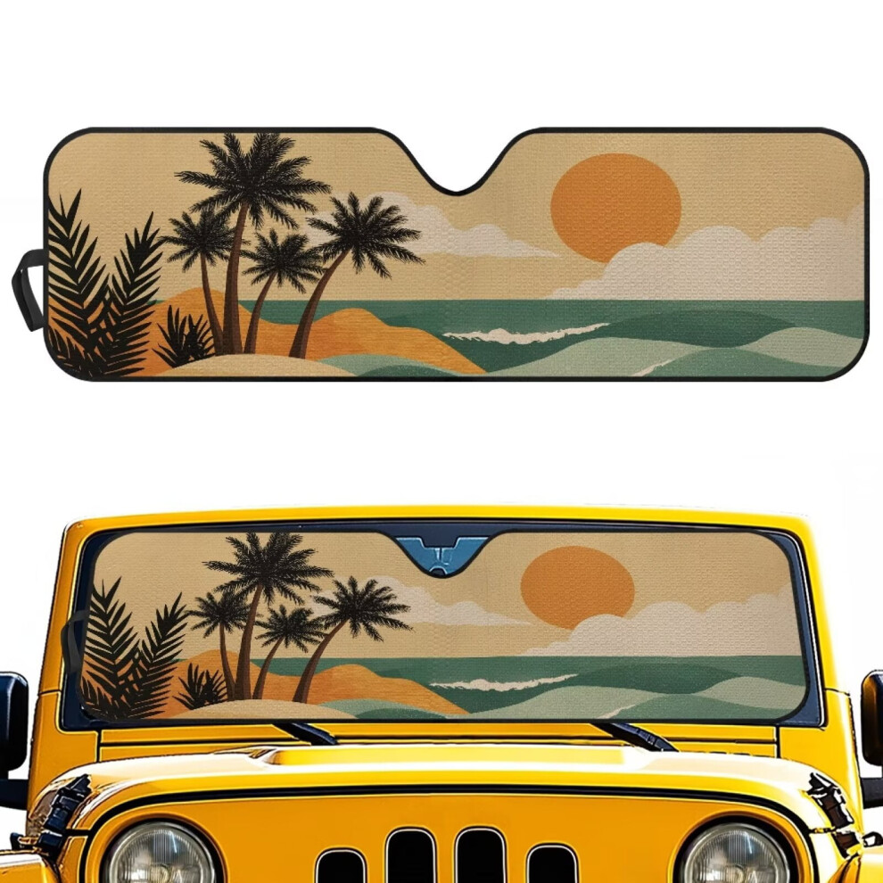 Jeep Wrangler Tj/Jk/Jku Windshield Sun Shade 1997-2017 9085618942363