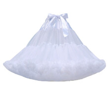 COMEET Dress Petticoat, Pompon Skirt Hoopless Petticoat Crinoline Underskirt Gown Tulle Underskirt Girls Crinoline Petticoat