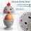 Chicken-Shaped Silicone Egg Washer, 2 Pack 2
