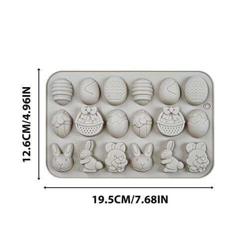 18 Rabbits Cake Chocolate Mold Cookies Baking Mold 2