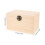 NICEXMAS Rectangular Tea Storage Chest Wooden with Iron for Tea Party Home Use 1Pcs 2