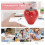 Strawberry-shaped digital kitchen timer red 5