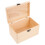NICEXMAS Rectangular Tea Storage Chest Wooden with Iron for Tea Party Home Use 1Pcs 4