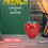 Strawberry-shaped digital kitchen timer red 7