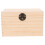 NICEXMAS Rectangular Tea Storage Chest Wooden with Iron for Tea Party Home Use 1Pcs 5