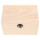 NICEXMAS Rectangular Tea Storage Chest Wooden with Iron for Tea Party Home Use 1Pcs 7