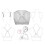 Bra Clip Set Clear Antiskid Buckles 8 Pieces 3