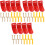 12Pcs Red Fire Extinguisher Holder Wall Mount with Strong Hooks 5