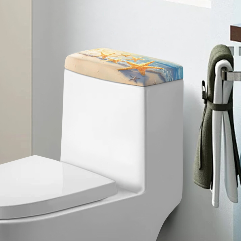 Toilet Tank Cover Lid Set Stretchy Protector 2-Pack 902370264733