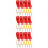12Pcs Red Fire Extinguisher Holder Wall Mount with Strong Hooks 9