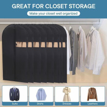 Foldable Hanging Garment Bag for Suits, Coats, Skirts, Jackets & Shirts – Closet & Travel Storage