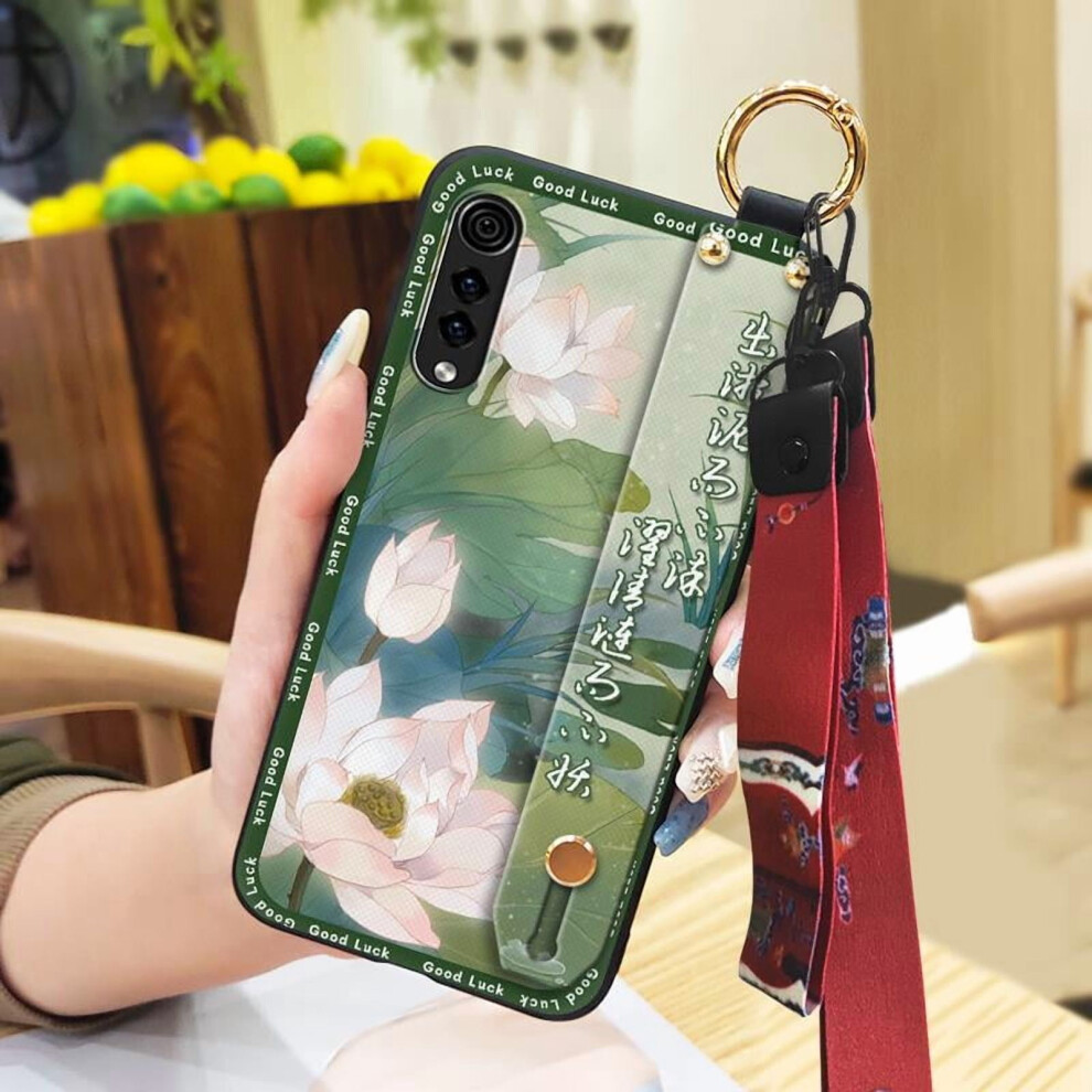 Lg Velvet 4G/5G Phone Case Â Anti-Knock, Soft Silicone With Ring Lanyard, Kickstand & Dirt-Resistant Back Cover 9341593642163