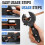 RATCHET-TYPE PIPE CUTTER, PIPE DIAMETER RANGE 0.23-1.14 INCHES, ADJUSTABLE, 360 COMPACT DESIGN, TELESCOPIC BLADE HEAD, with DEBURRING TOOL. 3