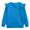 Navy Blue Ruffle Sweatshirt Long Sleeve 1-2T 2