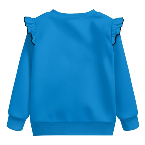 Navy Blue Ruffle Sweatshirt Long Sleeve 1-2T 1