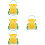 4Pcs Ergonomic Yellow Soft Rubber Sand Digging Toy Buckets 8