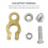 Car Battery Terminal Connector Clamp 1 Pair 8